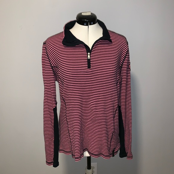 Lauren Ralph Lauren Tops - Lauren RL Active pink/navy pullover top, Sz XL